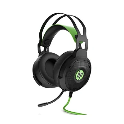 Image de HP Pavilion 600 Casque Gaming Filaire USB (Son Surround 7.1, Micro Amovible, Eclairage LED Vert) Noir/Vert