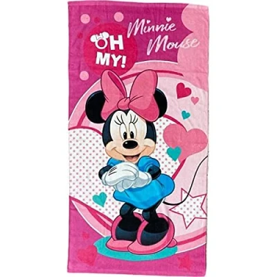 Image de Drap de plage ou Serviette Bain Minnie en Coton / sakifo