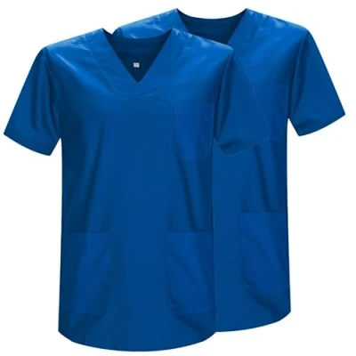 Image de Misemiya Pack 2 Pcs SANITAIRE CASACA Unisexe Uniformes SANITAIRES Uniforme MEDICALE Réf 817 * X Small, Bleu 37 21