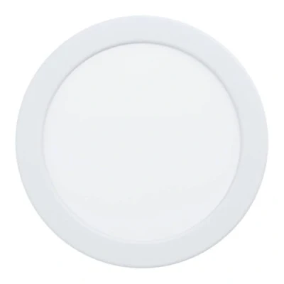 Image de Eglo Spot LED encastrable Fueva 6, lampe de plafond à encastrer, luminaire encastré en plastique blanc, éclairage blanc chaud froid, φ 16,6 cm
