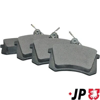 Image de JP GROUP 1163705810 Jeu de plaquettes frein Essieu arrière contact signal d&#039;usure exclu AUDI: A4 B5 Avant, Berline, A8 D2, ALFA ROMEO: 164