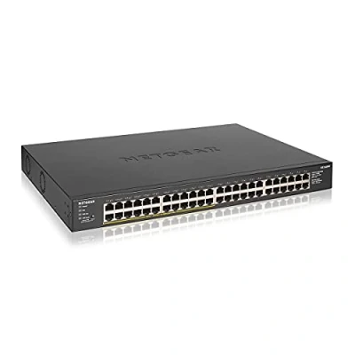 Image de NETGEAR (GS348PP) switch Ethernet PoE+ 48 Ports RJ45 Gigabit (10/100/1000), avec 24 @ 380W évolutifs, bureau/rack, matériau robuste
