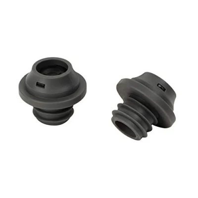 Image de Le Creuset Set de 2 Bouchons pour Pompe à Vin, Conservation du Caoutchouc, WA 138, Noir Mat, 59147011007168