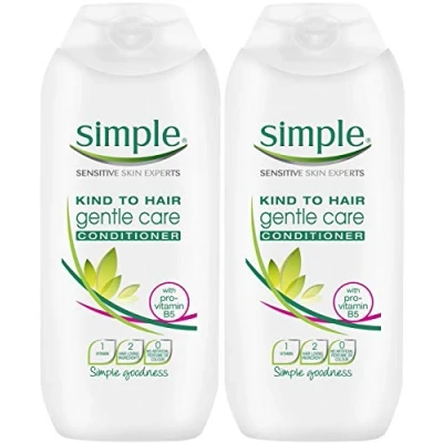Image de Simple Lot de 4 après shampoings doux pour cheveux 200 ml