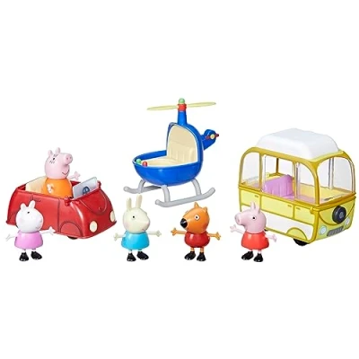 Image de Peppa Pig, Coffret Petits Peppa, 3 véhicules et 5 Figurines, Jouets pour Enfants, F94235L0, Small