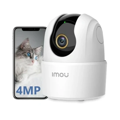 Image de Imou 2.5K(4MP) Caméra Surveillance WiFi Intérieur 360 Connectée Smartphone Détection Humaine AI Suivi Intelligent Sirène Audio Bidirectionnel Mode Privé Compatible Alexa pour Bébé/Animaux