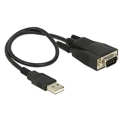 Image de DeLOCK 62958 Série carte et adaptateur d&#039;interfaces Cartes adaptateurs (USB Type A, Série, RS 232, FTDI FT232RL, 256 o, Noir)