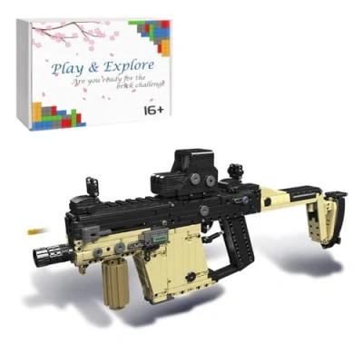 Image de JOMIOD Kriss Vector Kit de construction fusil technique 1588 blocs serrage Modèle avec fonction tir, armes militaires MOC compatibles les Lgo