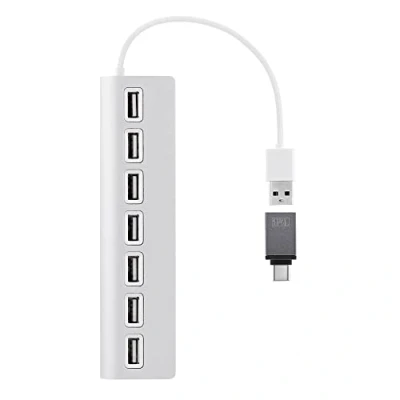 Image de Hub USB T nB A Aluminium vers 7 X Blanc et Gris Neuf