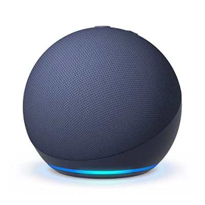Image de Echo Dot (5e génération, modèle 2022) Enceinte connectée Bluetooth et Wi Fi au son puissant encore plus imposant, avec Alexa Bleu marine