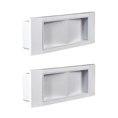 Image de 2 Beghelli Lampe d&#039;urgence 11 W LED 8 heures d&#039;autonomie IP40 SE BEG 1499 Batterie et boîte d&#039;encastrement incluse