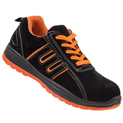 Image de Urgent Chaussures de travail et sécurité Modèle 216 S1 EN ISO 20345 Unisexe, Noir/orange, 40 EU