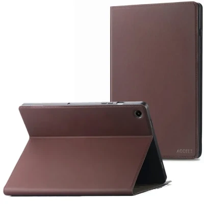 Image de Accezz Housse Classic Tablet Stand pour Samsung Galaxy Tab A9 Plus Brun Neuf
