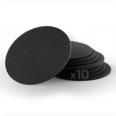 Image de Mtutu Lot de 10 filtres à charbon actif 155 mm rond universel Filtre graisse rechange et anti odeurs pour hotte aspirante portable poubelle compost