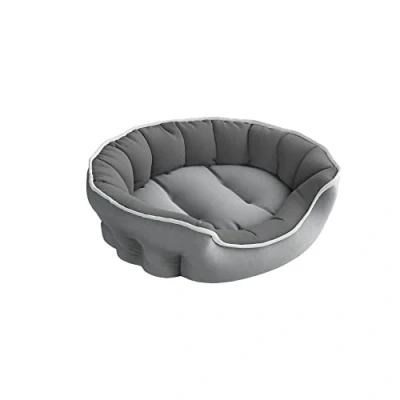 Image de Sogni e Capricci Pets Niche Enjoy en polyester 59 x 53 18 cm Grigio Chiaro/Grigio Scuro