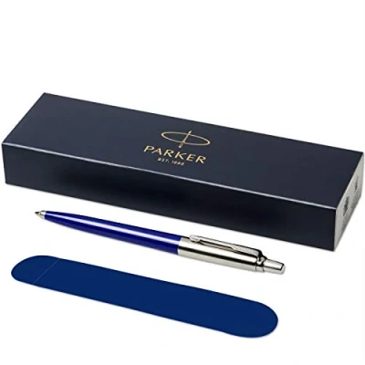 Image de PARKER Stylo à bille Jotter avec étui en velours dans une boîte cadeau encre noire bleu