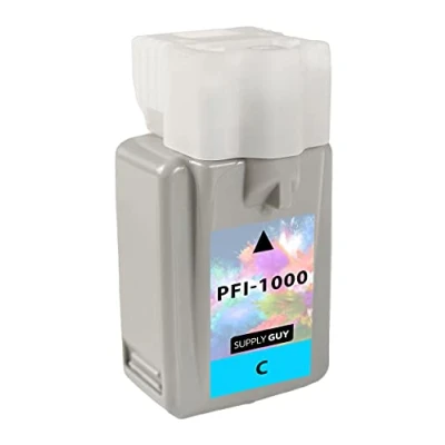 Image de Supply Guy Cartouche d&#039;encre Compatible avec Canon PFI 1000 C Cyan pour imagePROGRAF PRO 1000…