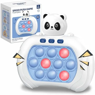 Image de Lesipee Fast Push Game Fidget Toys Pop Console de Jeu à Bulles Portable, Machine Puzzle, Jouets sensoriels Lumineux pour Enfants âgés 3 12 Ans garçons et Filles, Cadeau d&#039;ann