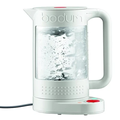 Image de Bodum 11659 913EURO Bistro Bouilloire Electrique Double Paroi à Température Réglable 1.1 L,Blanc