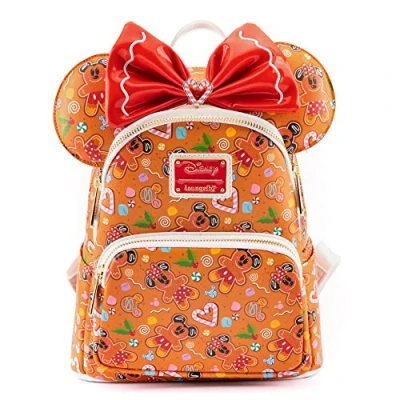 Image de LOUNGEFLY, Set Mochila + Diadema orejas Mickey Minnie Gingerbread Disney 26cm Femme, Multicolore, Taille unique