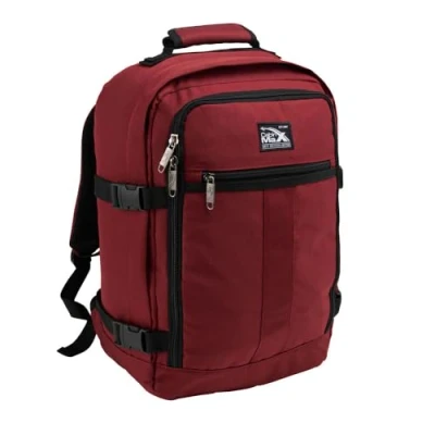 Image de Cabin Max Metz 45x36x20 cm Sac à Dos pour Bagages Main. Conçu s&#039;adapter la Franchise maximale sous Le siège Easyjet 45 x 26 20cm (30L Oxide Rouge)