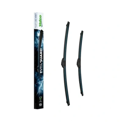 Image de VALEO EVERGUARD VSK7 Un Kit de 2 balais d&#039;essuie glace Plats Premium En Silicone Avec Une Durée Vie Prolongée X2 530mm/480mm Avant Lot 566023