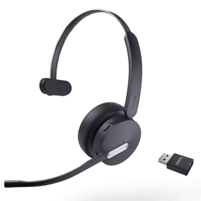 Image de Yealink WH64 Hybrid Mono Teams Casque sans Fil Arceau Bureau/Centre d&#039;appels Micro USB Bluetooth Noir