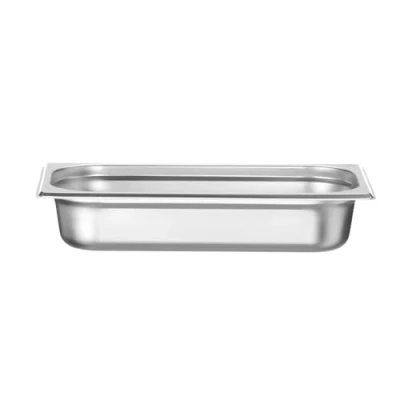 Image de HENDI Bac Gastronorme, GN 1/3, résistance thermique 40 C à 300 C, utilisable dans des fours convection, réfrigérateurs, bain maries, chafing dishes, 2.5L, 325x176x(H)65mm, inox