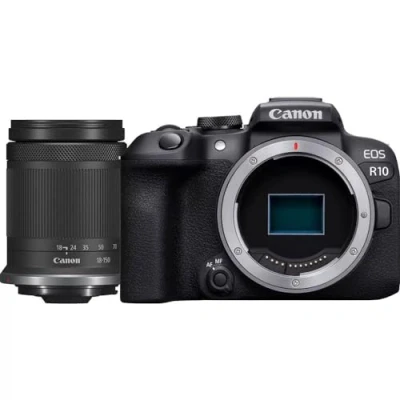 Image de Canon EOS R10 Appareil Photo Hybride Format APS C 242 Mpix Noir + Objectif RF S 18 150mm F35 63 is STM