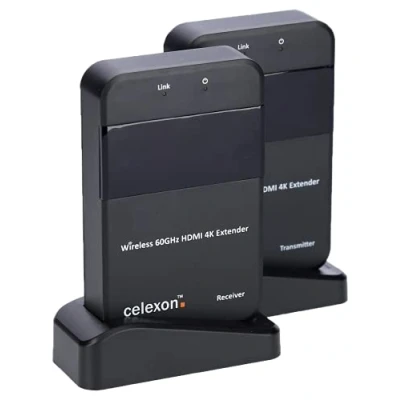 Image de celexon Expert Kit radio HDMI WHD30M transmission de médias sans fil jusqu&#039;à 30m Résolution 4K UHD 3D, WiHD 1.1, Dolby True HD, DTS LPCM...