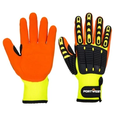 Image de Portwest Gant Anti Impact Grip, Couleur: Jaune/Orange, Taille: L, A721Y1RL