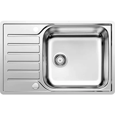 Image de BLANCO LANTOS XL 6 S IF Compact Évier de Cuisine en Inox pour Meubles Bas 60 cm Large Avec Fond Plat et Commande Vidage Automatique 523140