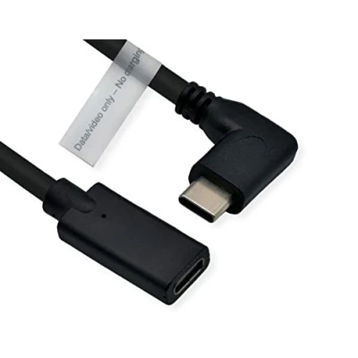 Image de Roline Câble d&#039;extension vidéo (DP Alt Mode) USB Type C C, St/BU, Noir, 2 m