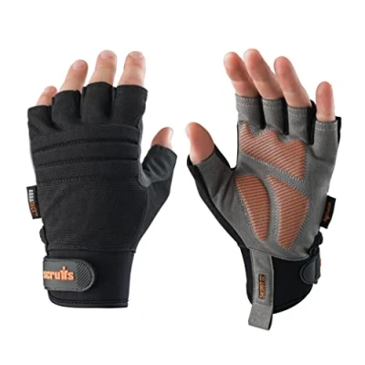 Image de SCRUFFS GANTS DE TRAVAIL SANS DOIGTS ELECTRTICIAN SPARKY LARGE T51004 (LARGE)
