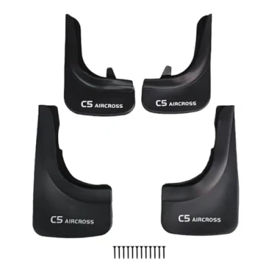 Image de accessorypart Compatible avec Citroen C5 Aircross 2018 2024 Bavettes garde boue pour l&#039;avant et l&#039;arrière 4 pièces