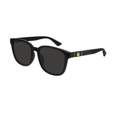 Image de Gucci Homme GG0637SK 001 Lunettes de soleil Injecté Noir Gris Carré Normale