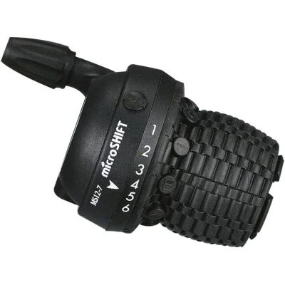 Image de Microshift Télécommande de Rechange PUÑO Twist MS12 6 pour vélo, Sport et air Libre, Noir, Vitesses
