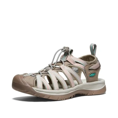 Image de Keen Whisper Sandales de randonnée, Femme, Taille: 40, Taupe/coral Matière synthétique