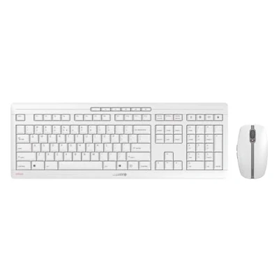 Image de CHERRY Stream Desktop clavier Souris incluse Bureau RF sans fil QWERTY Anglais américain Gris Neuf