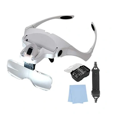 Image de Lunettes LED avec loupe. 5 dioptries interchangeables, Trooper