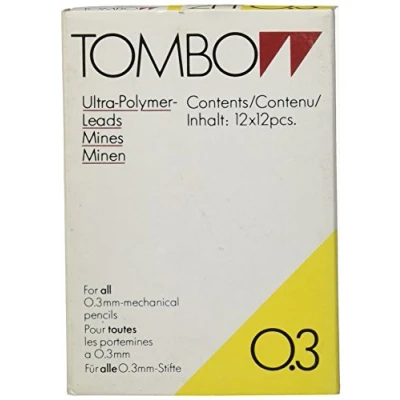 Image de Tombow ex 03p 2h Boîte de 12 Tubes mines, 0.3 mm
