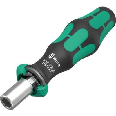 Image de Wera 05051492001 838 RA S Porte embouts avec fonction cliquet, 1/4&quot;, 1/4&quot; x 102 mm