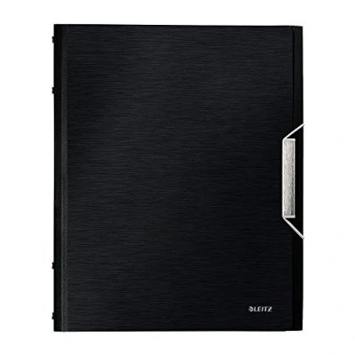 Image de Leitz Trieur A4, Contient jusqu&#039;à 200 Feuilles, Index Intégré à 12 Onglets, Fermeture Élastique, Noir, Style, 39960094