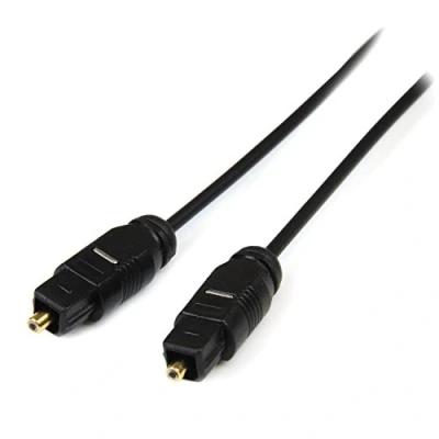Image de Câble Toslink (SPDIF) Audio Numérique Optique 4,5 m Métal Plaqué Or STARTECH