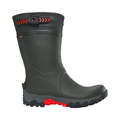 Image de Viking Mixte Trophy Mid Bottes de Pluie, Vert Canard, 43 EU Large