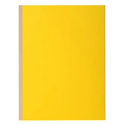Image de Exacompta Réf. 416009E Paquet de 10 chemises rigides à soufflet dos toilé ROCK&#039;&#039;S 320 g/m² 30 mm certifiées PEFC™ dimensions 24 x 32cm pour format A4 couleur jaune citron