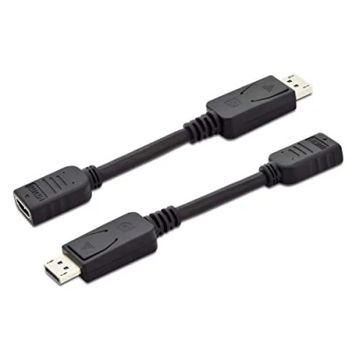 Image de Digitus Cable Adaptador DisplayPort A HDMI tipo con Bloqueo Macho/Hembra 15cm