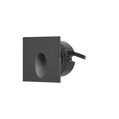 Image de Forlight Icon Square Applique d&#039;extérieur LED encastrable noir, blanc chaud 3000K, IP65