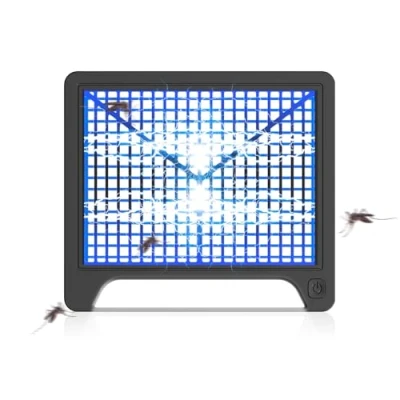 Image de Lampe Anti moustiques Électrique, Moustiquaire Électrique avec Lumière, Destructeur d&#039;insectes Éclairage LED pour Maison Cuisine Bureau, Insectes, Moustiques, Mouches, Mouche