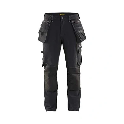 Image de Blaklader 19981644 Pantalon artisanal 4 voies extensible X1900, Noir, taille C46